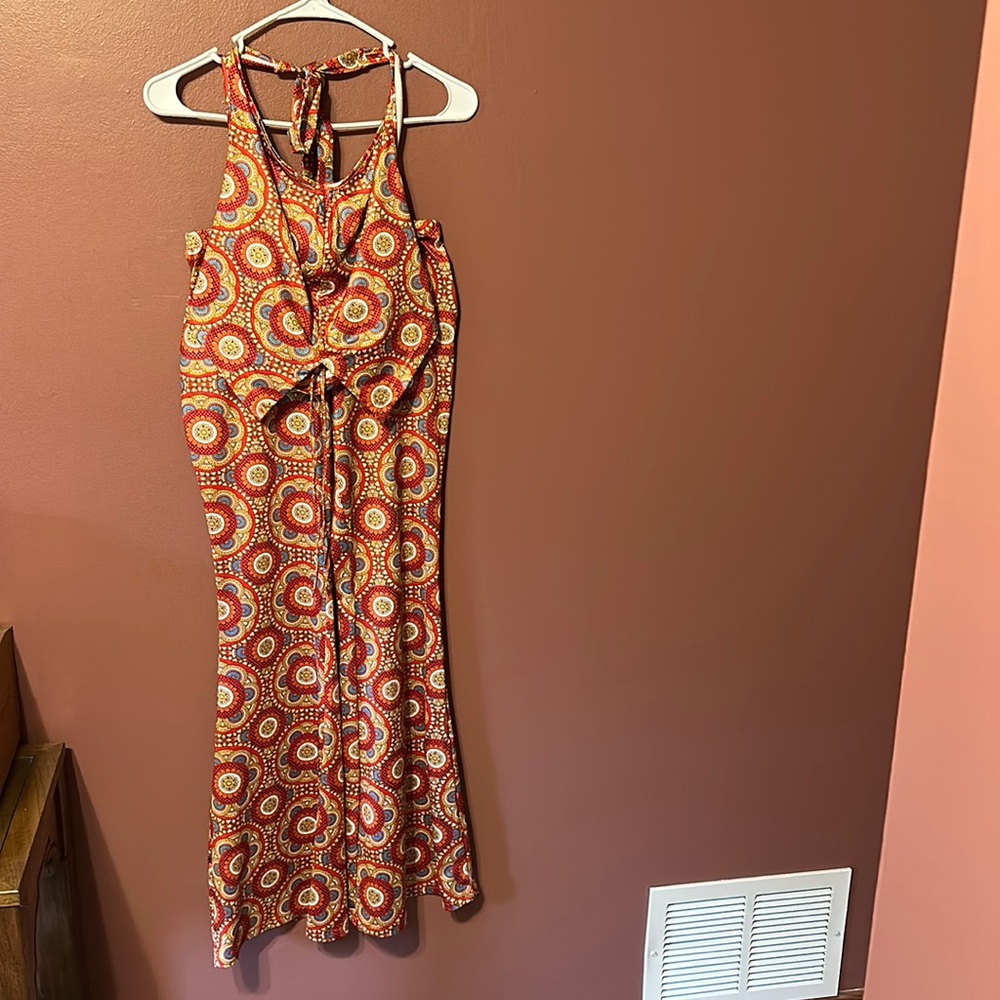 Patterned top and bottom set. Both size LG.